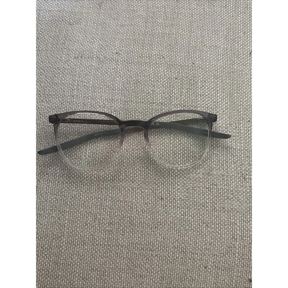 Nike Eyeglasses 7280 036‎ Gun Smoke Fade/Brown Rounded Square Frame 50[]20 145